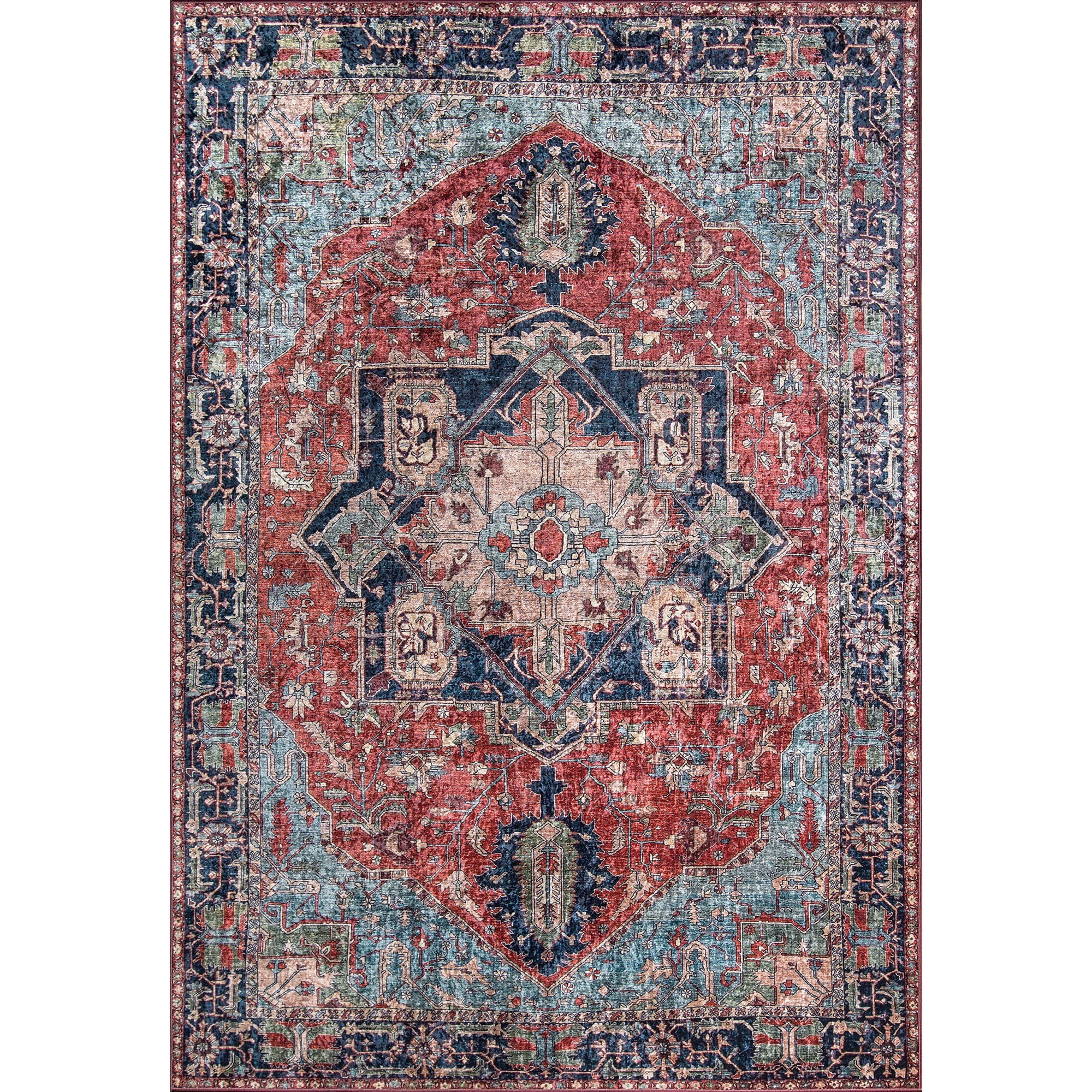 Alfombra Momeni Karachi, 60 Cm X 90 Cm, Poliéster, Multicolor