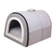 thumbnail image 1 of Cama Para Dormir Para Mascotas, Nido Para Dormir De Invierno Para Gatos, Perros Pequeños, Nido Para Cachorros, Cama Cueva, Gris Claro M, 1 of 5