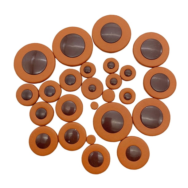 25 almohadillas de cuero para saxofón de 8,5 mm a 46 mm, portátiles, universales, ligeras, con varios tamaños, para jugadores de accesorios de saxofón