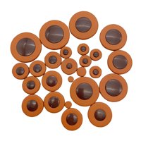 Magideal - 25 Almohadillas De Cuero Para Saxofón De 8,5 Mm A 46 Mm, Portátiles, Universales, Ligeras, Con Varios Tamaños, Para Jugadores De Accesorios De Saxofón