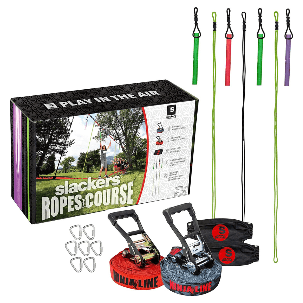 Set De Juego Obstáculos Ropes Course 11 M Slackers Kit 36 Ft