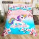 thumbnail image 1 of x2520 Bed SheetsUnicorn Duvet Cover Set Cartoon Galaxy Rainbow Colourful Unicorn Cute Romantic Theme For Kids Girls Polyester Comforter Cover 3-Piece Bedding Set (1 Duvet Cover + 2 Pillow Shams) nj252, 1 of 5