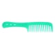 thumbnail image 4 of peluquería diente ancho peine rizado cabello desenredante cuero cabelludo masajeador cepillo verde, 4 of 5