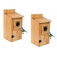 thumbnail image 1 of Casas para Pájaros KraAra 2 Unidades 12 cm × 10,5 cm Madera de Pino, 1 of 7