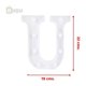 thumbnail image 3 of Letra U Led Decorativa De 22 Cms, 3 of 3