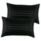 thumbnail image 5 of 1 Par De Fundas De Almohada De Satén De Seda Transpirable Suave Para Dormitorio Lavable A Máquina Negro, 5 of 5