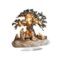 Magideal - Nacimiento Escena Decorativa Figura Acrílica Navideña Ornamento Religioso Tradicional Centro Mesa Resistente Al Agua Adecuada Para Regalar Decoración 25 Cm X 25 Cm