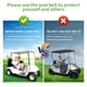thumbnail image 3 of Kit de cinturón de seguridad universal para carrito de golf para 4 pasajeros, 10L0L, 3 of 9