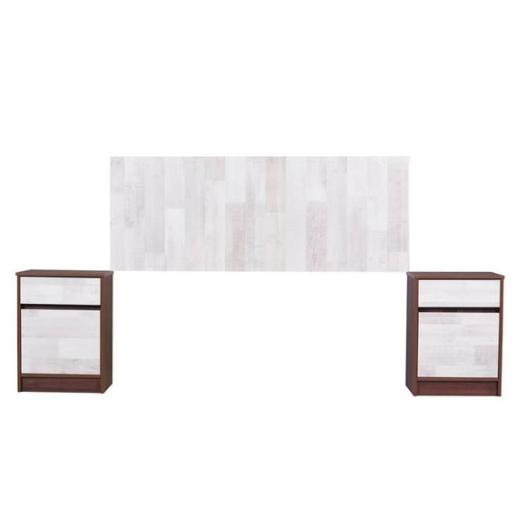 Respaldo y Velador Legno King