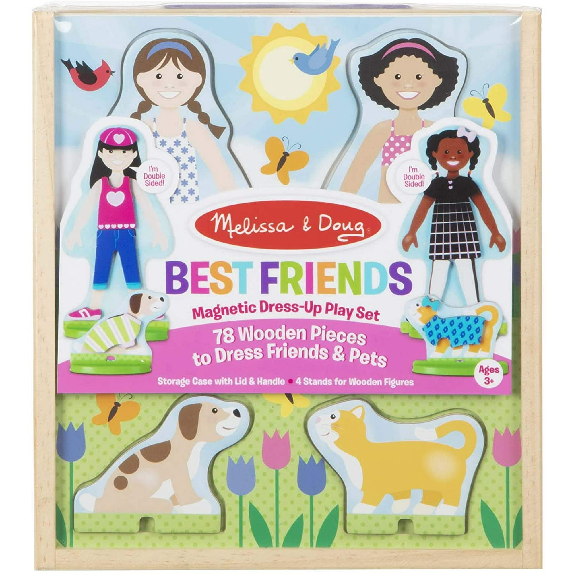 Melissa & Doug - Melissa Yamp; Doug Best Friends Magnetic Dress-up Munecas De