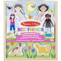 Melissa & Doug - Melissa Yamp; Doug Best Friends Magnetic Dress-Up Munecas De