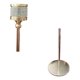 thumbnail image 2 of Pack 3 Porta Vela Candelabro Set 3 Candelabros Dorado Brillo Dorado, 2 of 4
