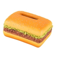 Bothyi - Caja De Pañuelos Para Hamburguesas, Fácil De Llenar, Para Oficina, Coche, Dormitorio, Hamburguesa Cuadrada, Regalos, Soporte Para Pañuelos