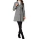 thumbnail image 2 of INSPIRE CHIC Abrigos de Mujer con Botonadura Simple Abrigo Largo de Invierno Gabardina M Gris Claro, 2 of 6