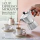 thumbnail image 3 of Cafetera cubana Moka Pot Mixpresso para 3 tazas, cuerpo de aluminio, 3 of 9
