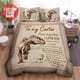 thumbnail image 1 of Custom Personalized I Love You Gifts Retro Color Quilt Duvet Cover Set Bed Linen3-Piece Bedding Set, 1 of 5