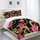 thumbnail image 1 of Luxury Black Gold 3Pcs Geometric Kids Twin Queen King Full Size Duvet Cover Bedding Linen Set 2 Seater Bedspread 200x200 240x220, 1 of 5