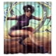 thumbnail image 1 of Cortina de ducha de Naruto Girl y su pergamino de armas, juego de cortina de baño con ganchos, tamaño 66 x 72 pulgadas, 1 of 3