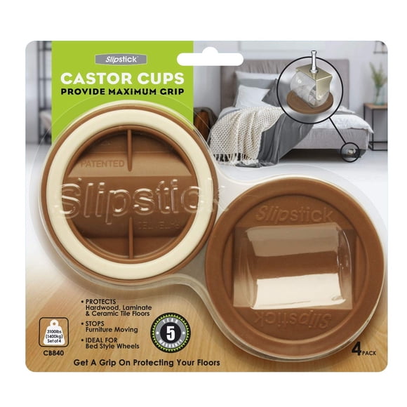 Copas antideslizantes para ruedas de muebles Slipstick CB840, 8,3 cm, paquete de 4