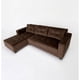 thumbnail image 4 of Sofá RECLINABLE 3 Cuerpos en L lado Izquierdo Cafe Felpa, 4 of 4