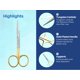 thumbnail image 4 of Tijeras Artman Instruments 14 cm Oro con Carburo de Tungsteno, 4 of 9
