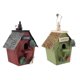 thumbnail image 4 of 2 piezas de casas de campo de madera colgando pajarera condominio artesanía casa de aves, 4 of 6