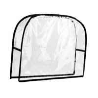 Magideal - Funda Trasera Para Silla, Silla De Peluquería Transparente Impermeable, Silla De Peluquería Profesional Para Centro De Belleza, Salón De Spa, Barbería Negro Redondo S