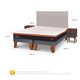 thumbnail image 3 of Cama Europea Bee Comfort King Base Dividida, 3 of 9