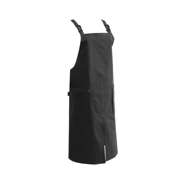 Delantal De Cocina Con Correa Ajustable, Delantal De Chef Para Adultos, Uniforme Para Parrilla De Restaurante, Color Gris