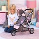 thumbnail image 4 of Jogger Dolls Twin de 3 ruedas, diseño Bayer, gris y rosa, 4 of 7