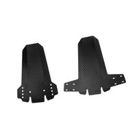 Magideal - 2 Guardabarros, Protección Para Neumáticos Delanteros Y Traseros, Fácil De Instalar, Guardabarros Plegable Para Bicicleta De Montaña, Protección Contr Negro