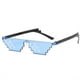 thumbnail image 1 of Mosaic Print Rimless Fashion Glasses For Women Men Color Block Irregular Frame Sunglasses Flat Top Eyewear, 1 of 3