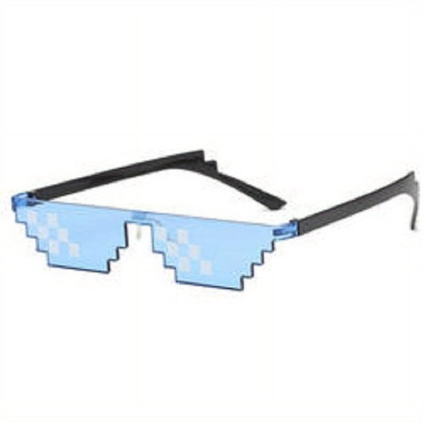Mosaic Print Rimless Fashion Glasses For Women Men Color Block Irregular Frame Sunglasses Flat Top Eyewear