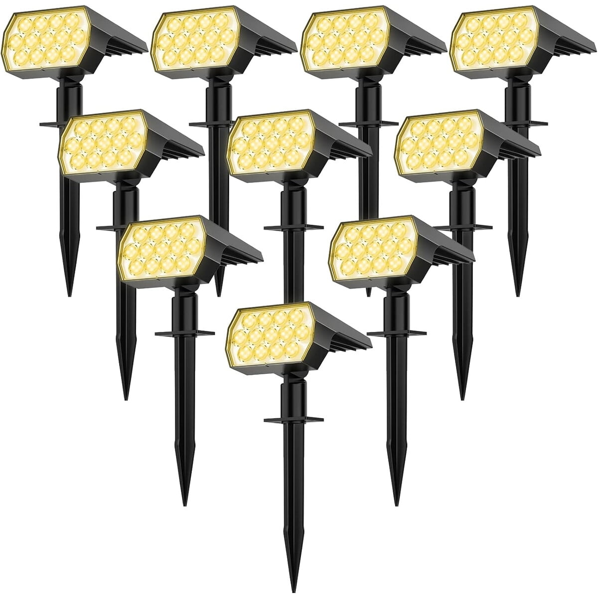 Foco Solar Welalo 65 Led 3 Modos Exterior Pack 10 Unid