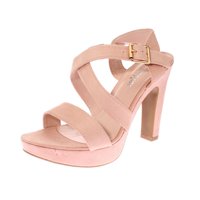 Vía Franca - Sandalia Tacón Rosa Hualun