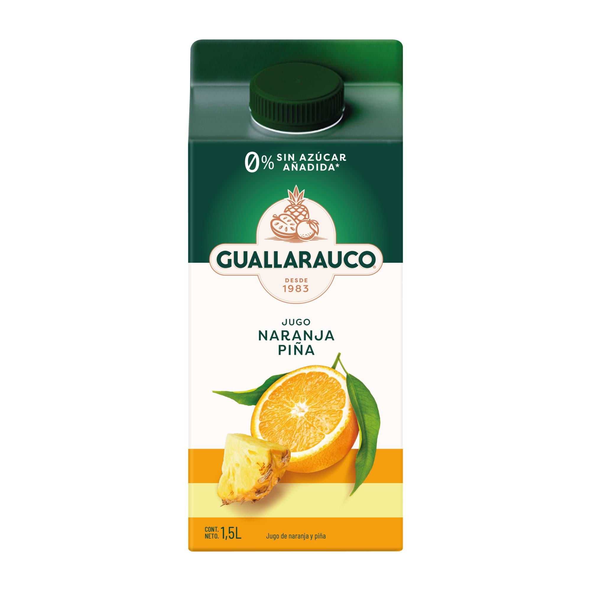 Jugo Naranja Piña 1.5 Litros 1500 ml Guallarauco