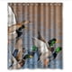 thumbnail image 1 of Cortina de ducha con diseño de patos silvestres, juego de cortina de baño con ganchos, tamaño 60 x 72 pulgadas, 1 of 3