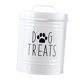 thumbnail image 2 of Contenedor De Almacenamiento De Comida Para Perros, Portátil, Sellado, Asa De Metal Resistente, Frasco Para Mascotas De 54 Oz, Blanco, 2 of 5