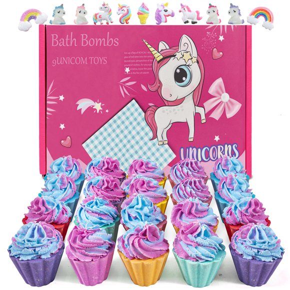 Set de regalo Bath Bombs Kims Cosiart para 20 niños con unicornio sorpresa