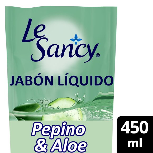 Jabón Líquido Le Sancy Pepino Y Aloe, 450 ml