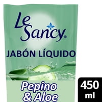 Jabón Líquido Pepino Y Aloe 450 Ml Le Sancy