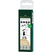 Faber Castell - Rotulador Ecco Pigment Negro Faber-Castell 4 Piezas
