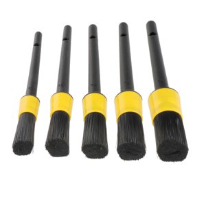Ioensy - 5X Car Detailing Brush Set Limpiador Para Limpieza Interior Trim Exterior