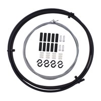 Magideal - Juego De Cables Y Carcasa De Freno De Bicicleta Juego Completo De Línea De Transmisión Juego De Cables De Freno De Bicicleta Para Bicicleta De Montaña Negro