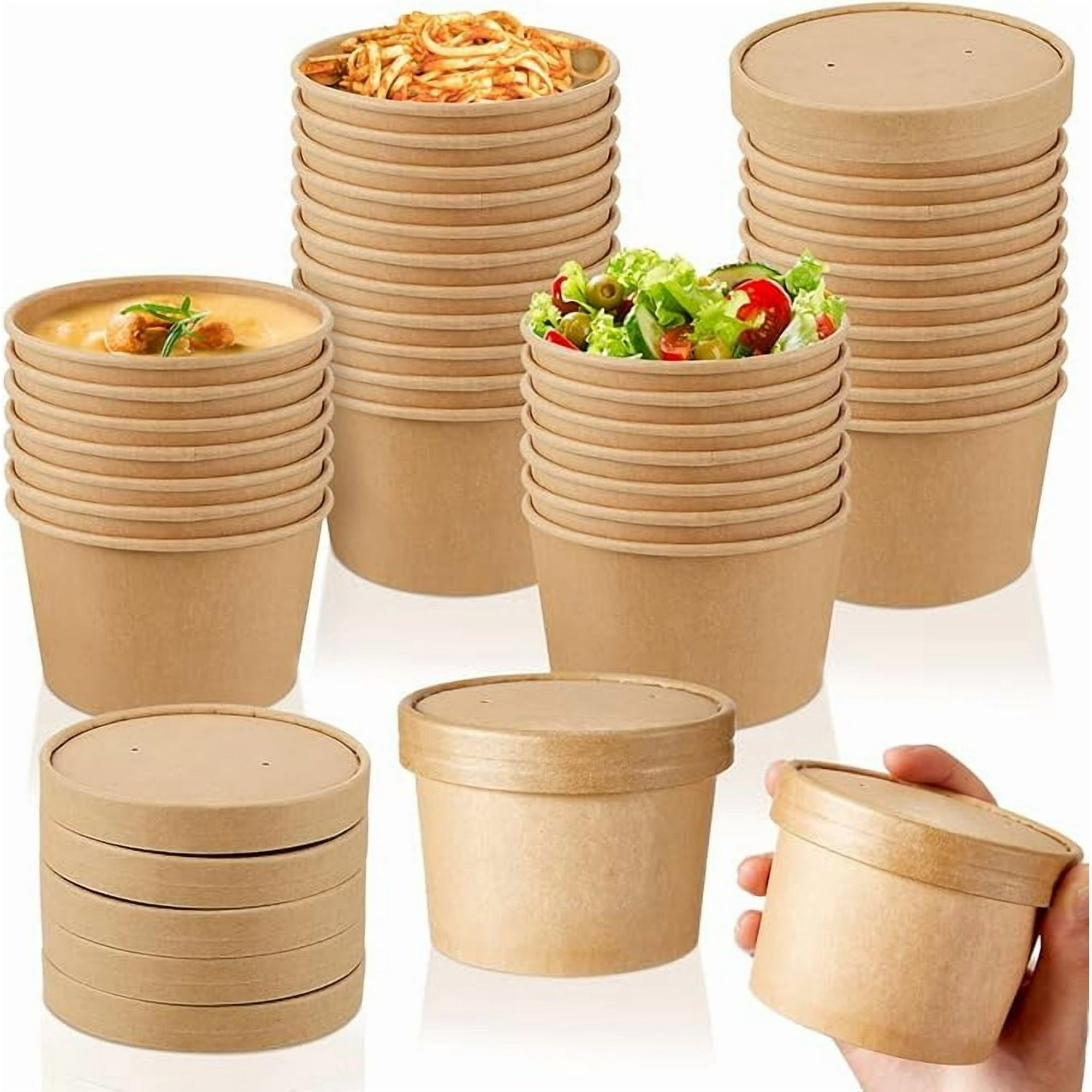 De Gaune - Pote Kraft Con Tapa 12oz (50 Unidades)