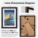 thumbnail image 2 of Marco de fotos ALIOBLONG 5x7 (4x6 con pasepartout) Pack de 2, negro, 2 of 9