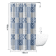 thumbnail image 3 of Cortina De Baño Peva 180x180cm Diseño Patchwork Con Ganchos, 3 of 4