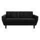 thumbnail image 1 of Sofa Bote 3c Felpa 00 Negro, 1 of 6