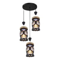 Genérico - Lámpara Colgante Techo Diseño Vintage 3 Luces Jhn