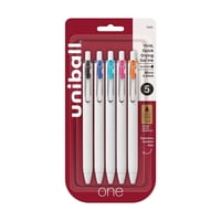 Bolígrafos De Gel Uni-Ball One Punta Micro 0.5 Mm Paquete De 5